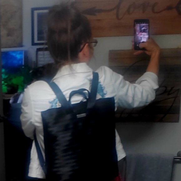 Babau Large Black Seatbeat Anti Theft Backpack with Interior Light - Picture 12 of 16